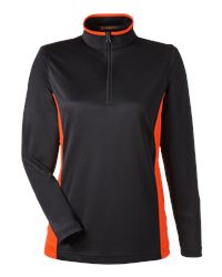 North End NE415W - Women's Eclipse Jacquard Quarter-Zip Pullover