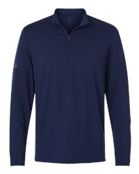 adidas A709 Women's Textured Stripe 1/4-Zip Pullover | S&S