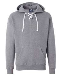 J. America 8231 - Unisex Jersey Sport Lace Hooded Pullover