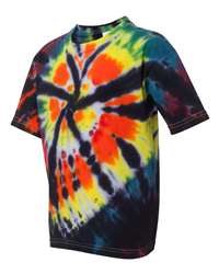 Rainbow Spiral Tie Dye Tee - Size Small — Schiller Crafts