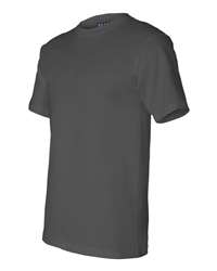  Bayside - USA-Made 100% Cotton Short Sleeve T-Shirt Dark Ash :  Clothing, Shoes & Jewelry