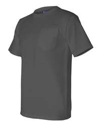 Hanes 5190 Men's Beefy-T Heavy Weight Pocket T-Shirt Ring Spun Cotton T 6.1 oz 