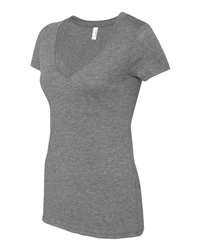 Anvil Damen T-Shirt WOMENS TRI-BLEND V-NECK ID TEE Kurzarm XS XXL Neu A675VIDL