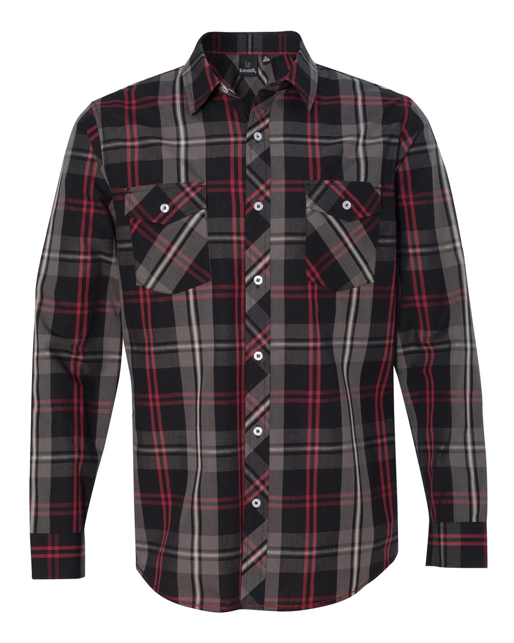 Long Sleeve Plaid Shirt - 8202-Burnside