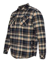 Burnside 8620 - Quilted Flannel Hooded Jacket