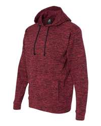 J. America 8618 - Women's Colorblocked Cosmic Fleece Hooded Sweatshirt