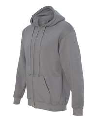 Bayside Quarter-Zip Pullover Sweatshirt in Charcoal, Size X-Large Cotton/Polyester
