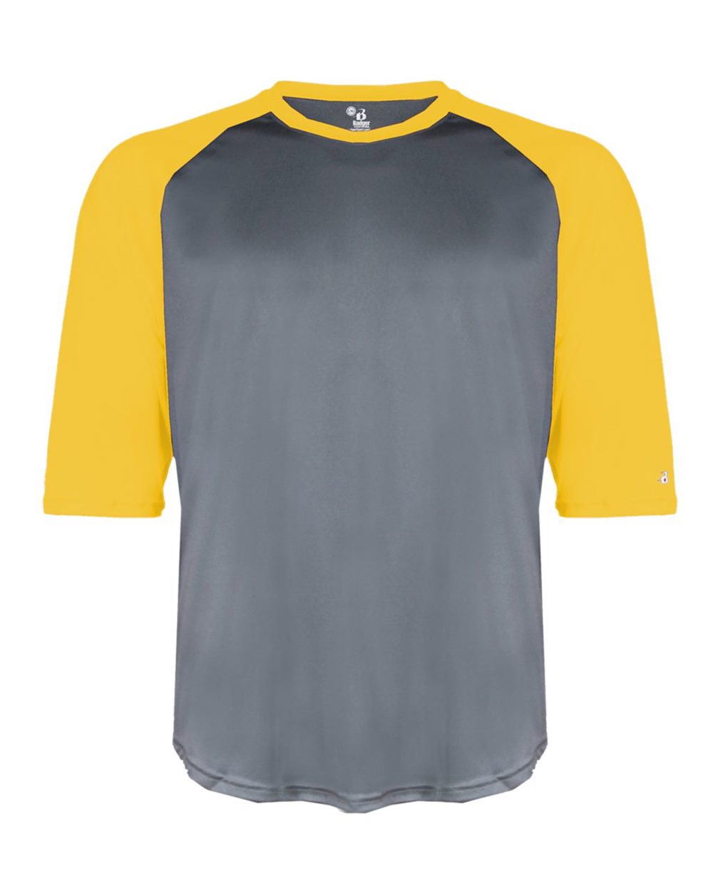 Youth B-Core 3/4 Sleeve Baseball T-Shirt - 2133-Badger