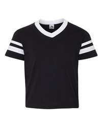 Augusta Sportswear 361 - Youth V-Neck Jersey with Striped Sleeves