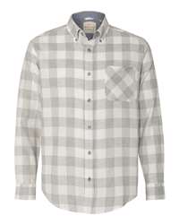 Independent Trading Co. EXP50F Flannel Shirt 3XL Grey Heather/ Black