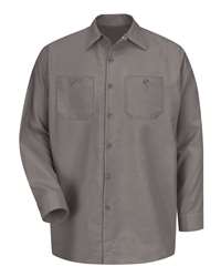 Red Kap Men’s Tall Short Sleeve Industrial Work Shirt. SP24LONG.