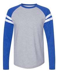 LAT 6917 - Fine Jersey Hooded Long Sleeve Raglan T-Shirt