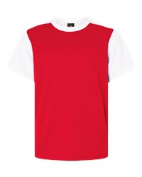 Allsense Men's Basic Sport Outline Baseball Jersey Classic Short Sleeve Shirt Red 3XL