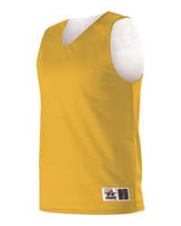 Toptie Reversible Basketball Jerseys Men's Tank Top Mesh Tank Lacrosse  Jersey for Adult Youth-Yellow/White-S 