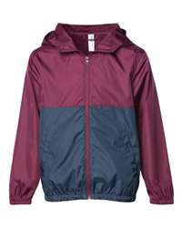 Independent Trading Co. - Lightweight Quarter-Zip Windbreaker Pullover  Jacket - EXP54LWP - M - Classic Navy/Red