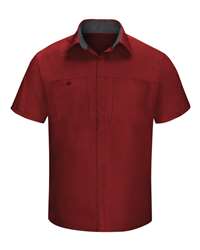 Red Kap SY60 Short Sleeve Solid Ripstop Shirt - Navy