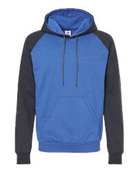 King Fashion KF4048 - Fleece Raglan Hooded Full-Zip Sweatshirt