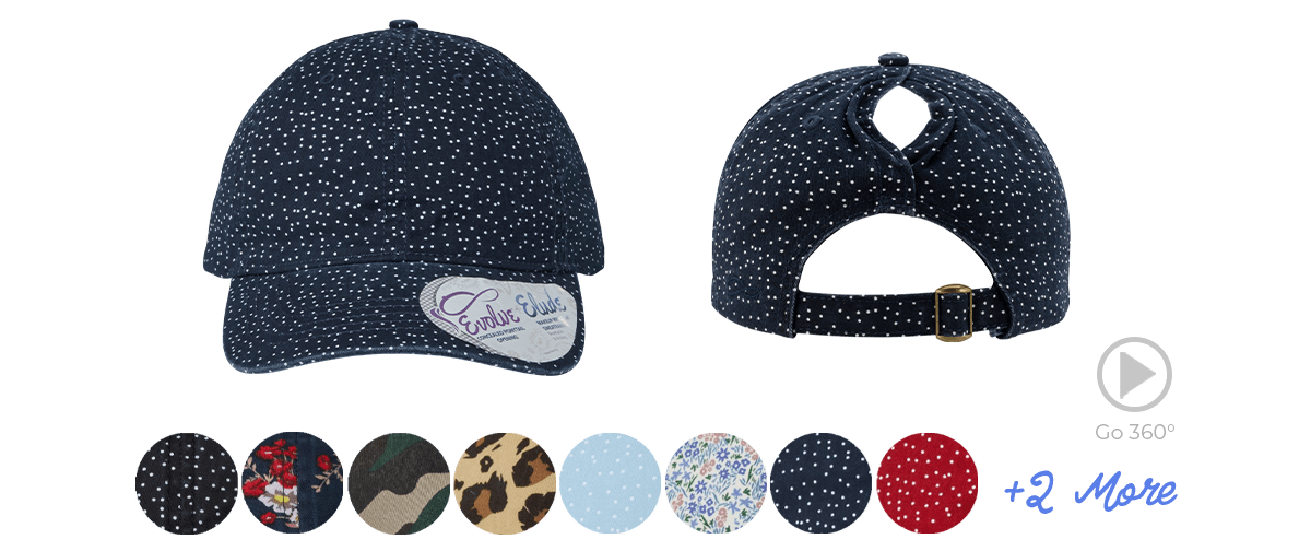 Infinity Her HATTIE - Women's Garment-Washed Fashion Print Cap