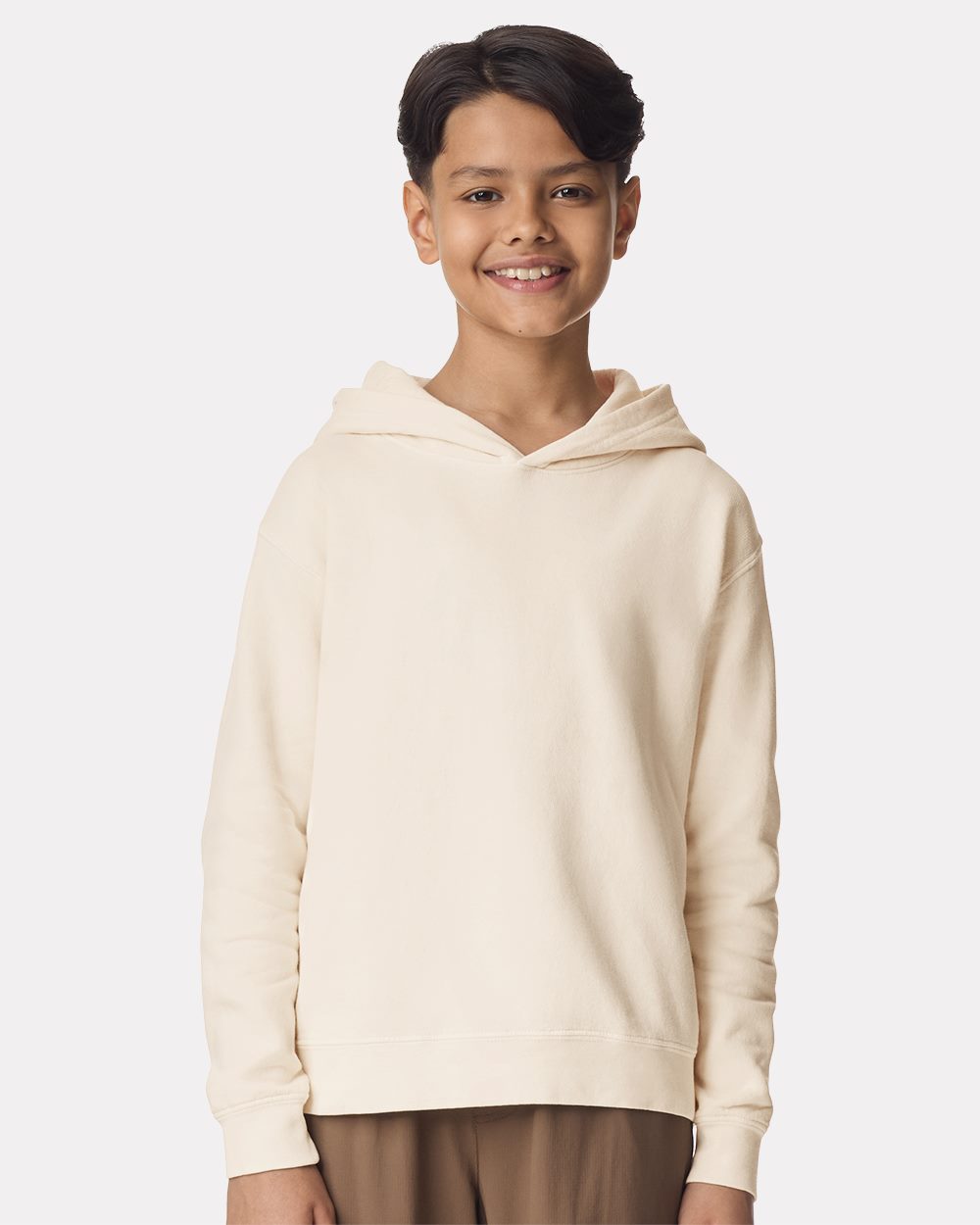 Garment-Dyed Youth Lightweight Fleece Hooded Sweatshirt - 1467Y