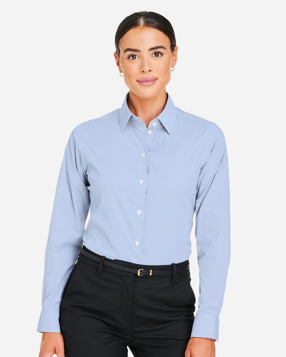 Women's CrownLux Performance® Microstripe Dress Shirt - DG537W