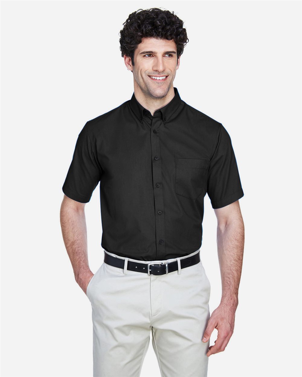 Men's Tall Optimum Short Sleeve Twill Dress Shirt - 88194T