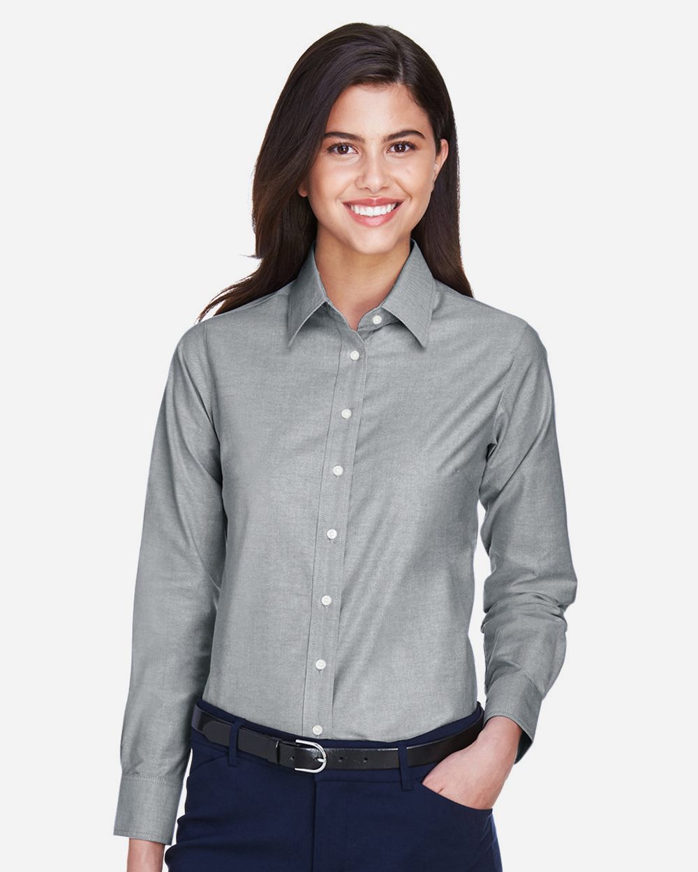 Women's Long Sleeve Oxford Dress Shirt - M600W