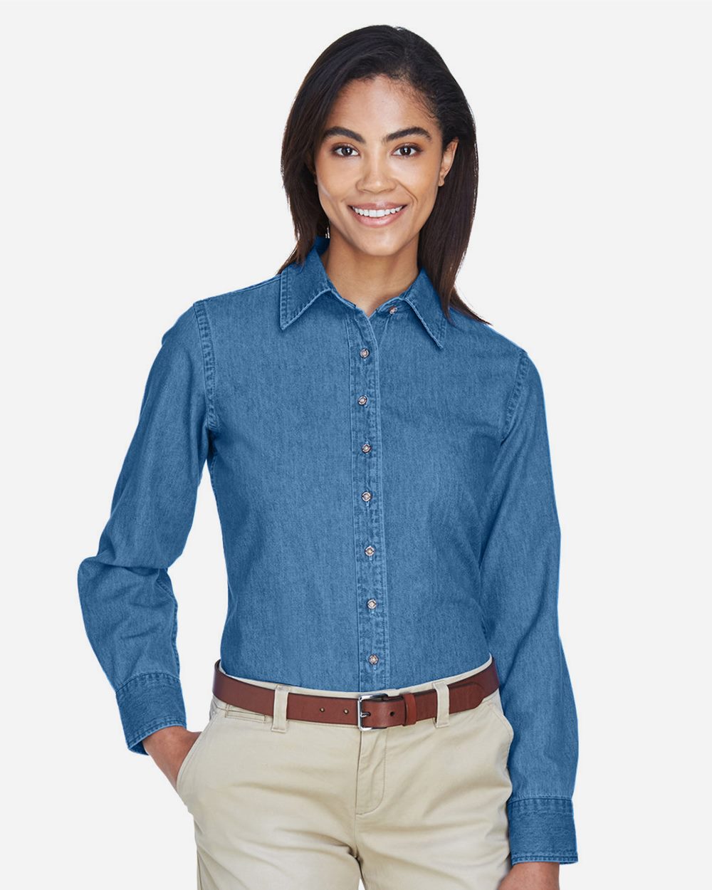 Women's Long Sleeve Denim Shirt - M550W