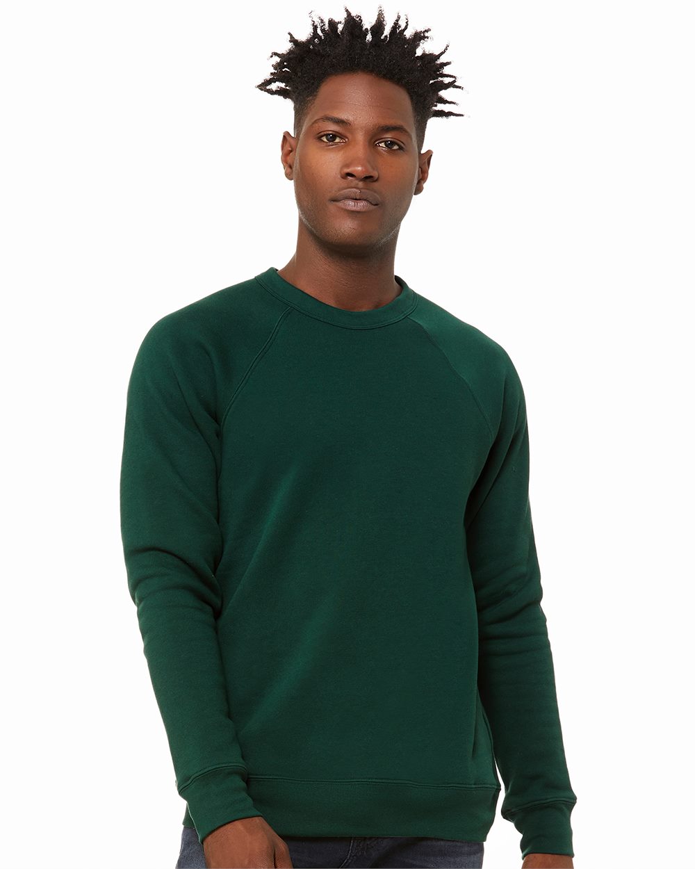 Sponge Fleece Raglan Crewneck Sweatshirt - 3901