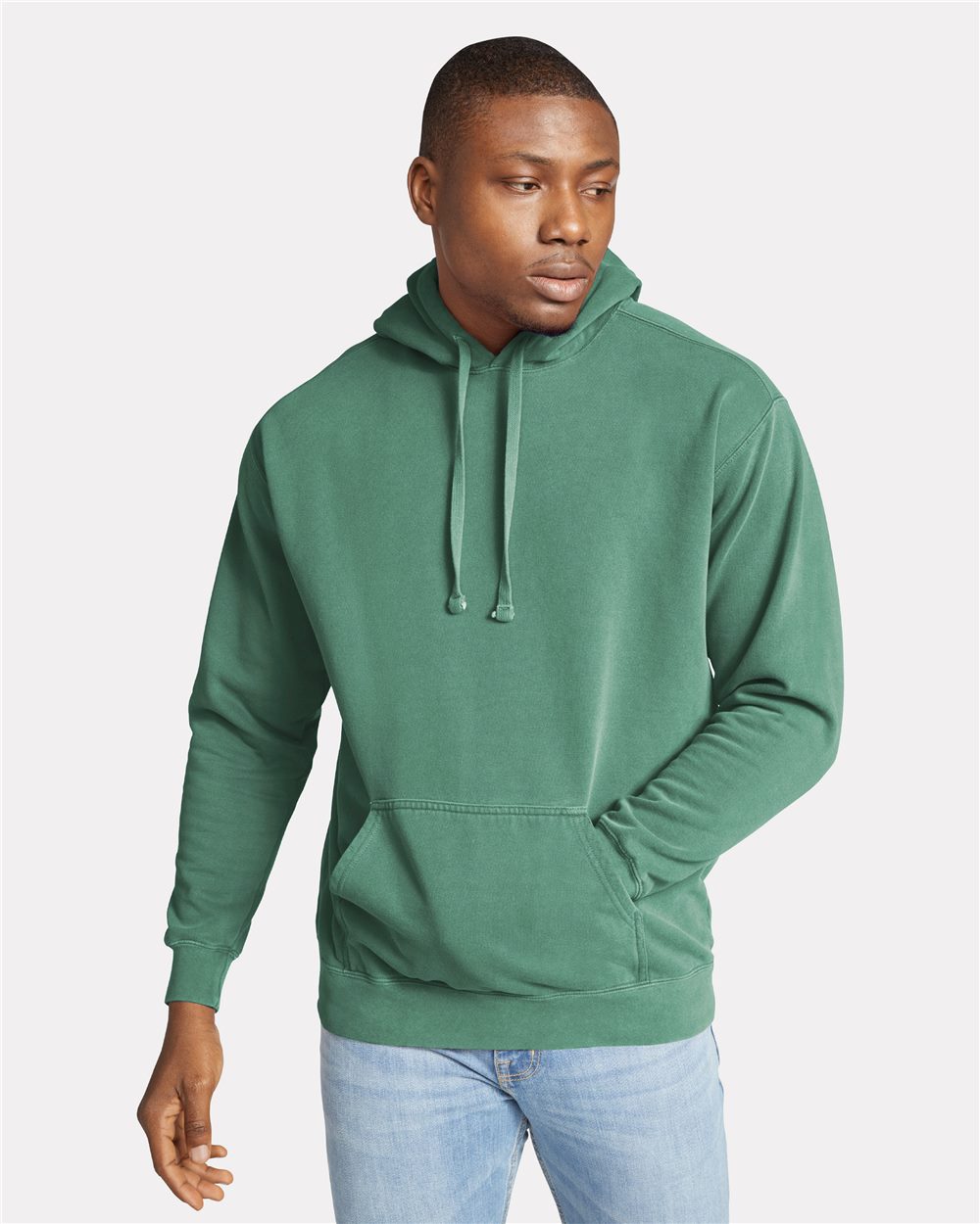 Garment-Dyed Hooded Sweatshirt - 1567