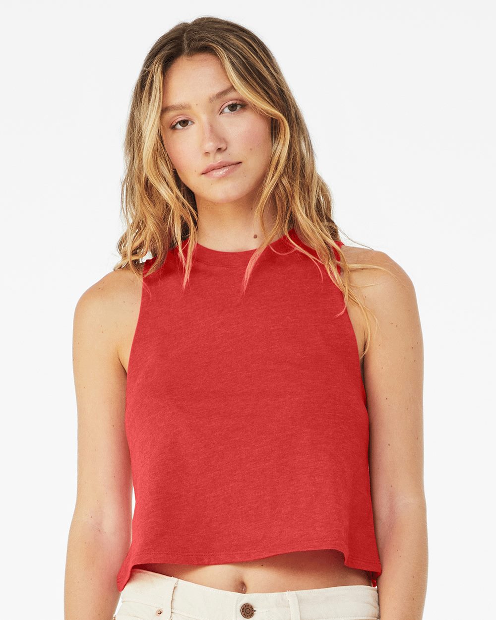 Women's Racerback Crop Tank - 6682