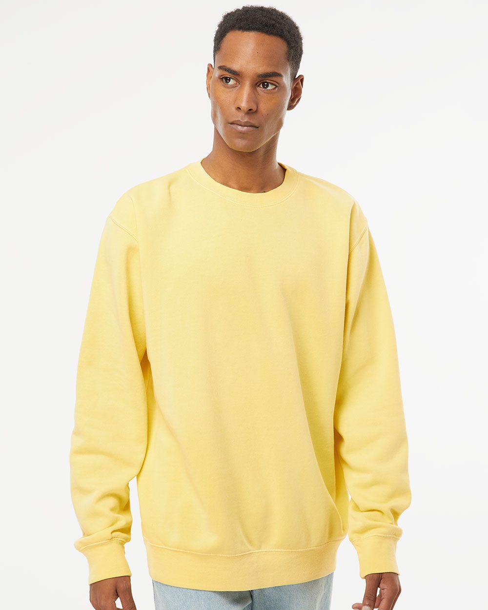 Midweight Pigment-Dyed Crewneck Sweatshirt - PRM3500