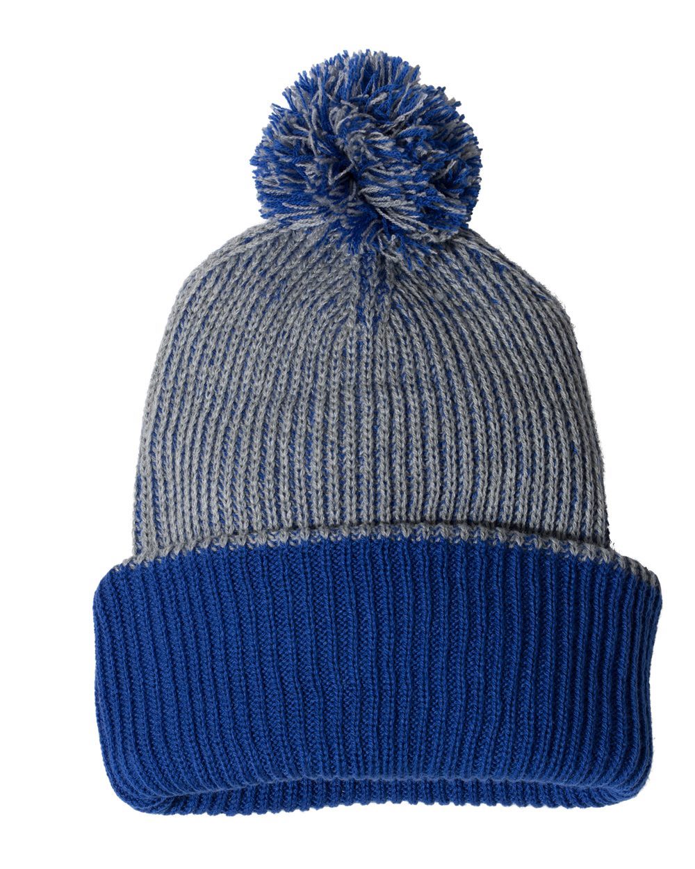 12" Speckled Pom-Pom Cuffed Beanie - SP70