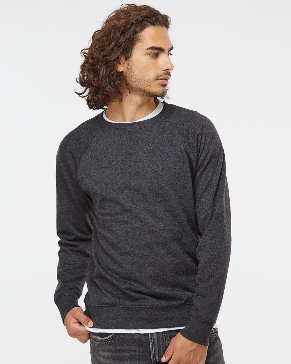 Icon Lightweight Loopback Terry Crewneck Sweatshirt - SS1000C