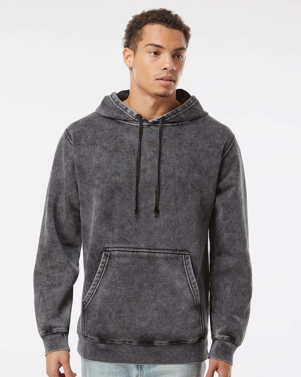 Midweight Mineral Wash Hooded Sweatshirt - PRM4500MW